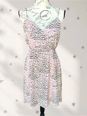 Kardashian Kollection Pastel Leopard Dress in Pink and Cream 2013 Collection - M